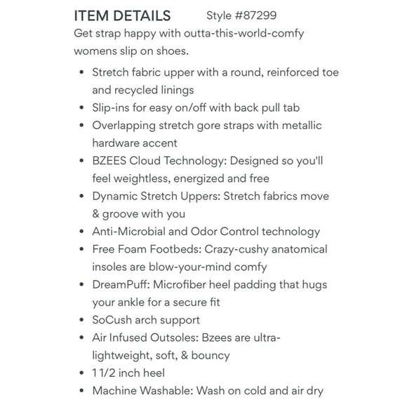 NIB Bzees Rosie 8M Comfort Slip On Shoes Flats Loafers Wine - Picture 10 of 12